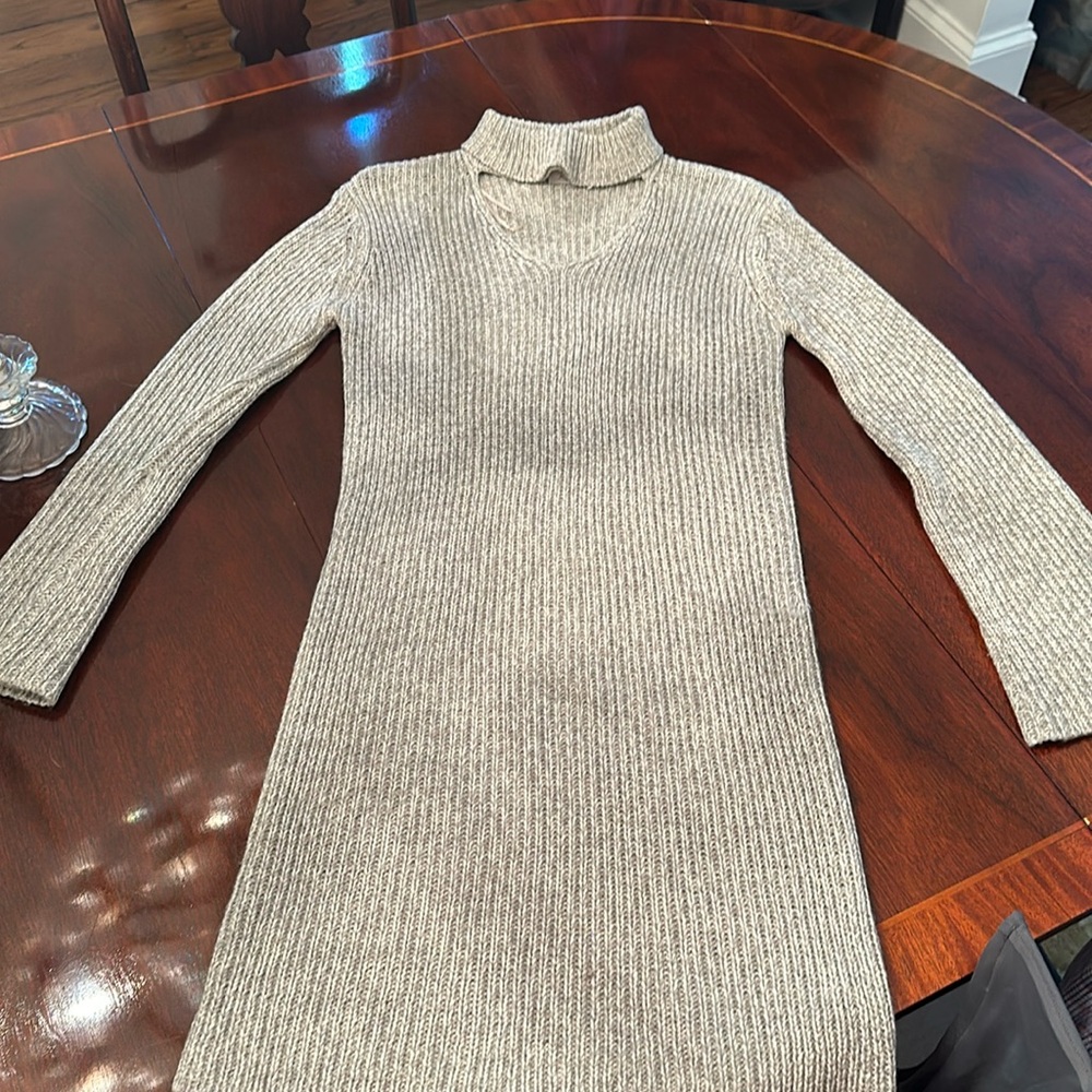 Grey sweater dress small